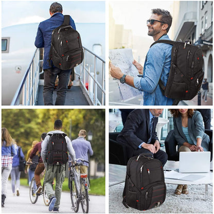 Travel Laptop Backpack,Extra Large Capacity TSA Friendly anti Theft Backpacks Water-Resistant Men Business College Computer Bookbag Fits 17 Inch Laptop&Notebook