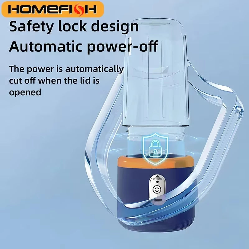 Electric Portable Juicer Blender 400Ml USB Charging Fruit Smoothie Maker for Lemon Orange - Compact Juicing Cup Smoothie Blender