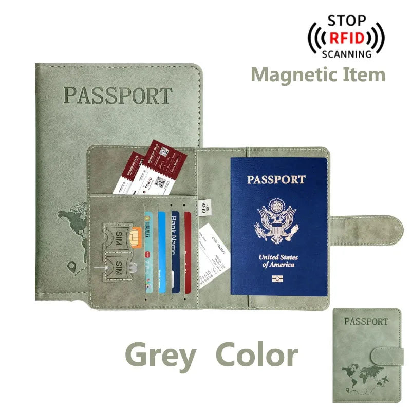 Passport Holder for Travel Essentials Passport Wallet Cover Case for Travel Accessories,Passport Book Holders for Women/Men