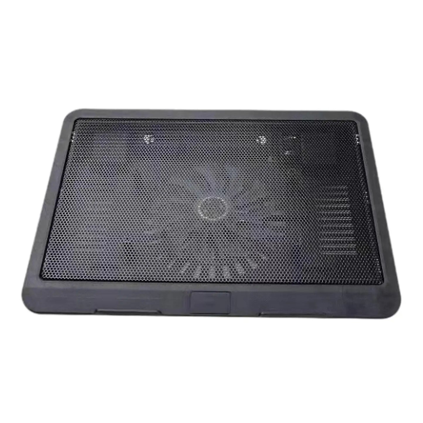 1Pc Laptop Fan Cooling Pad with Big Fans, Portable Laptop Cooling Fan with 2 in 1 USB Port, Blue LED Light Adjustable Stand Pad