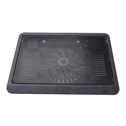 1Pc Laptop Fan Cooling Pad with Big Fans, Portable Laptop Cooling Fan with 2 in 1 USB Port, Blue LED Light Adjustable Stand Pad
