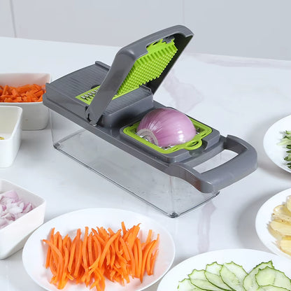 14/16 in 1 Multifunctional Vegetable Chopper Onion Chopper Handle Food Grate Food Chopper Kitchen Vegetable Slicer Dicer Cut