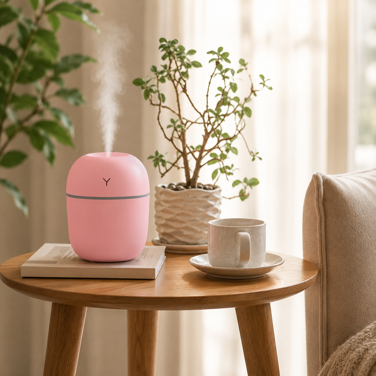 Mini USB Humidifier — Silent, Portable & Night Light