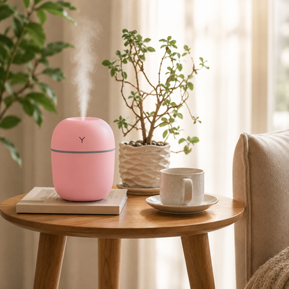 Mini USB Humidifier — Silent, Portable & Night Light