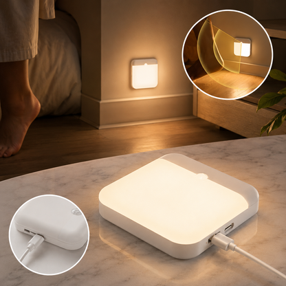Motion Sensor Night Light — USB-C Rechargeable, Auto On/Off