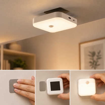 Motion Sensor Night Light — USB-C Rechargeable, Auto On/Off