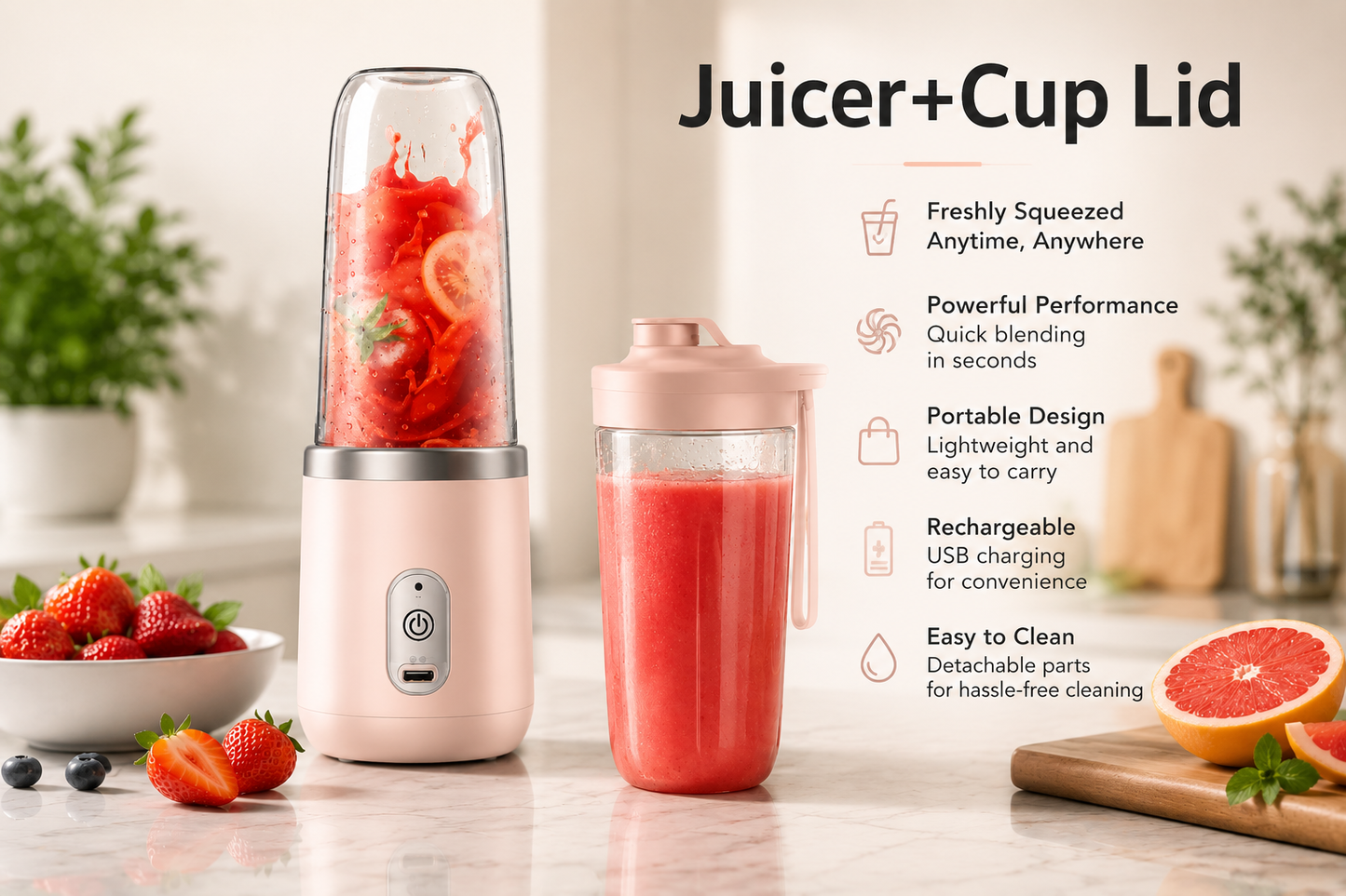 Portable Blender - Blend Anywhere in Seconds
