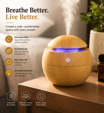 Ultrasonic Humidifier — Breathe Better, Sleep Deeper