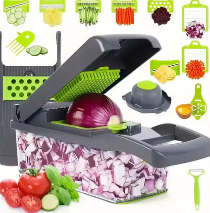 14/16 in 1 Multifunctional Vegetable Chopper Onion Chopper Handle Food Grate Food Chopper Kitchen Vegetable Slicer Dicer Cut