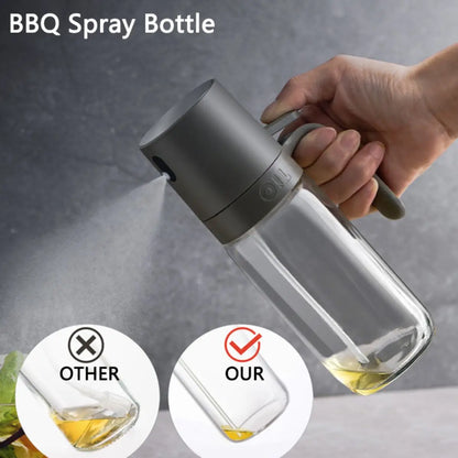 Oil Spray Bottle 250Ml High Borosilicate Glass Cooking Oil Dispensers Olive Oil Sprayer Mister for Air Fryer Salad Cooking Tool