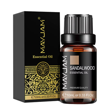 10ML Essential Oil Lavender Jasmine Eucalyptus Vanilla Sandalwood Bergamot Rosemary Citronella Cinnamon Fragrance Oil
