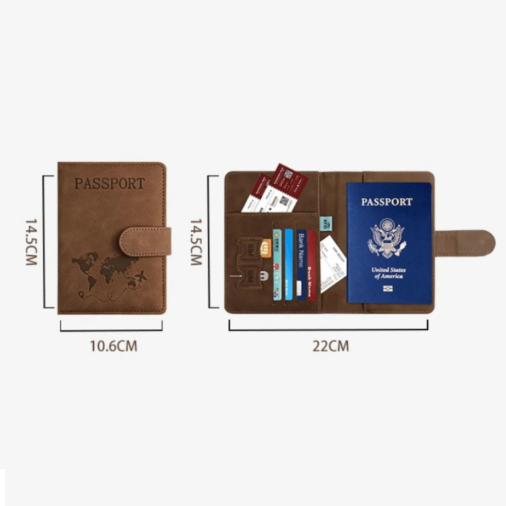 Passport Holder for Travel Essentials Passport Wallet Cover Case for Travel Accessories,Passport Book Holders for Women/Men