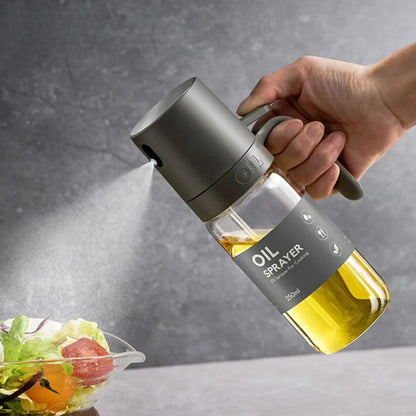 Oil Spray Bottle 250Ml High Borosilicate Glass Cooking Oil Dispensers Olive Oil Sprayer Mister for Air Fryer Salad Cooking Tool